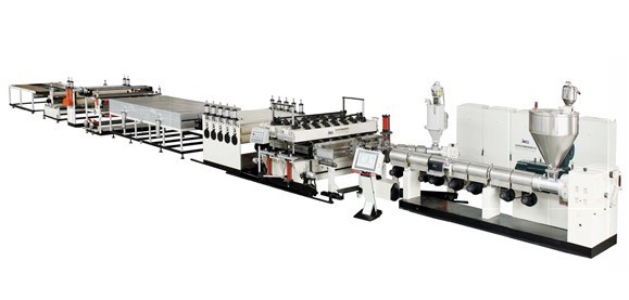 -jwell唯一のスクリュー、 tダイ、 キャリブレータメーカーでアリを作るpp中空シートマシンの生産ライン仕入れ・メーカー・工場