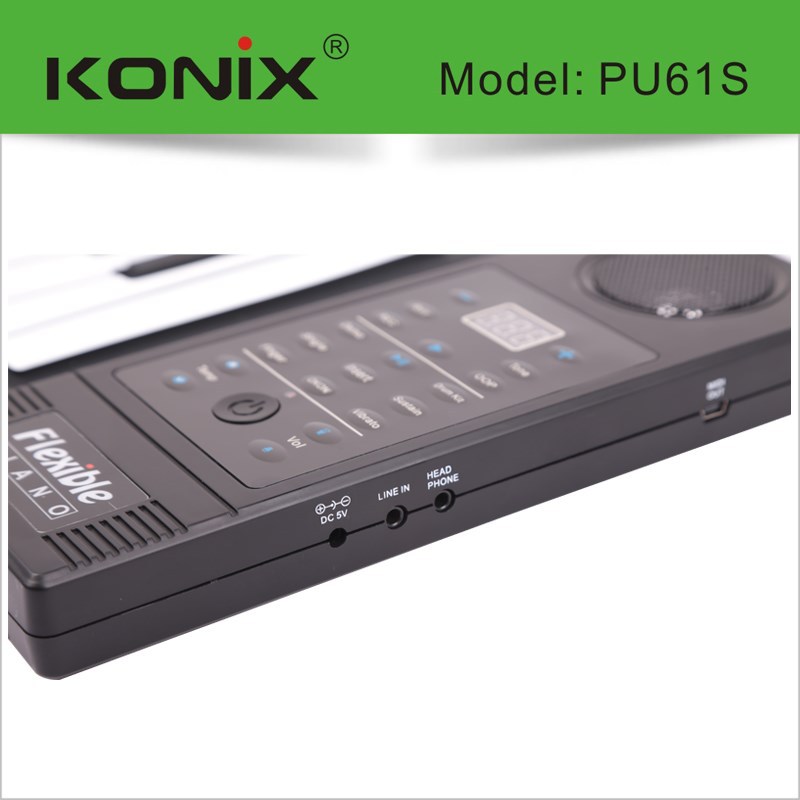 61 Keys Digital Midi Electro<em></em>nic Portable Keyboard Piano Midi Music Flexible Soft Portable Roll-up Gift (並行輸入)問屋・仕入れ・卸・卸売り