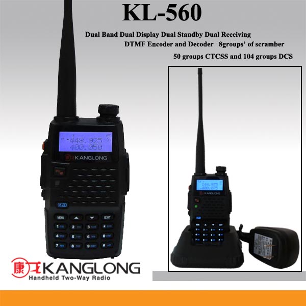 5w136- 174mhz・400- 470mhzハンドヘルドトランシーバーkl-560/uv-f9問屋・仕入れ・卸・卸売り