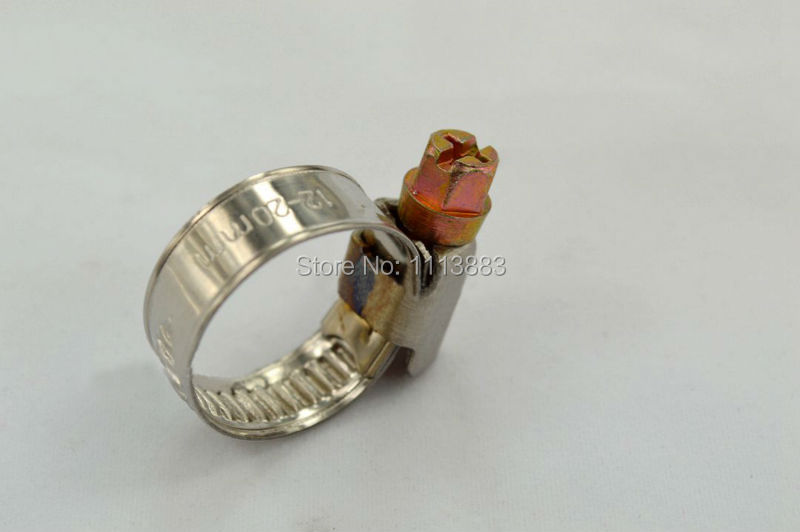 Description Picture 4 of item9mm German style W2 stainless steel adjustable hose clips(19-29mm)