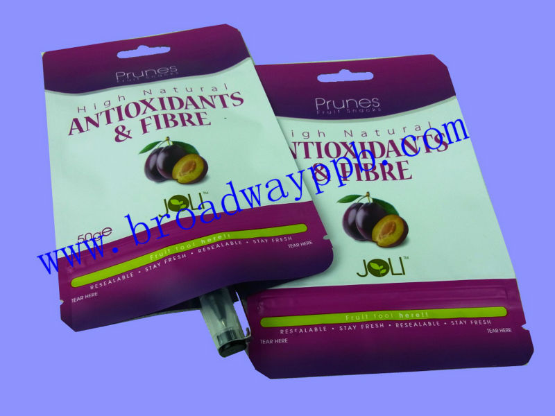 certificated zipper resealable food grade aluminum foil pouch