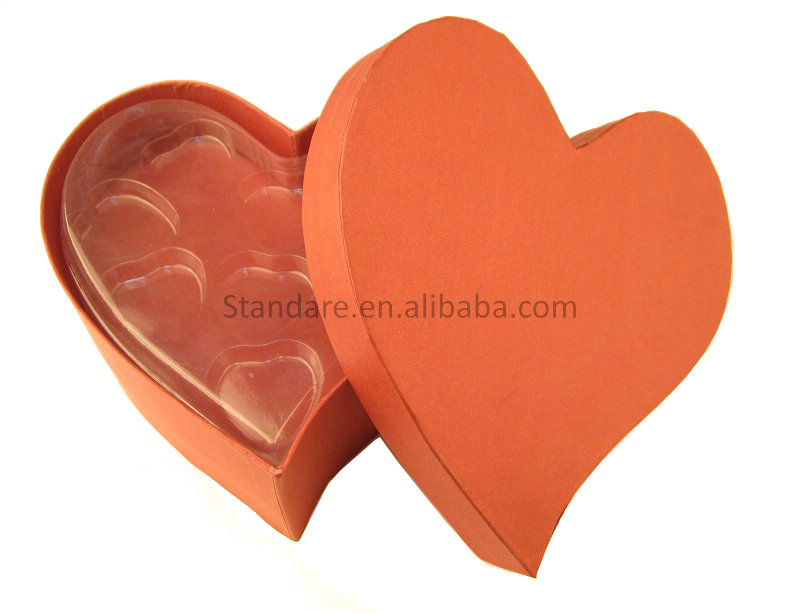 paper box packaging paper case printing paper packaging chocolate heart case