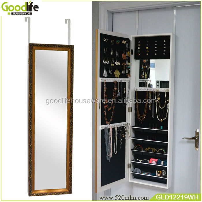 Goodlife Hang Over The Door Wooden Storage Box Jewelry Cabinet Buy Storage Box Over The Door Jewelry Armoire Mirror Cabinet Mirrored Jewelry Cabinet