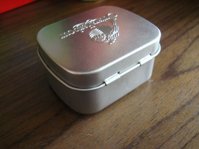 high quality rectangular small mint tin box hinged