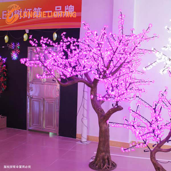 pink led light cherry tree garden decorative artificial cherry