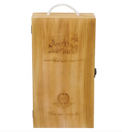 rectangular high end red wine wooden gift box of special design