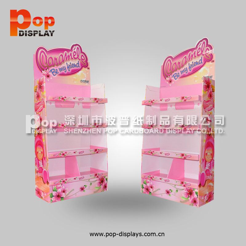 floor stand chew gum hook display rack