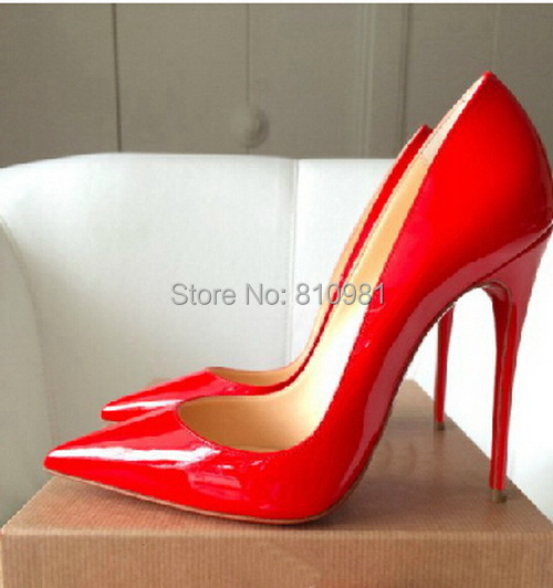 Aliexpress.com : Buy Classic White Patent Leather Pumps Red Bottom ...