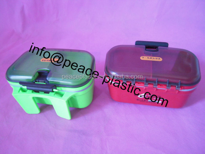 2014年熱い販売メーカー販売透明なプラスチック製のダブル層の釣具箱問屋・仕入れ・卸・卸売り