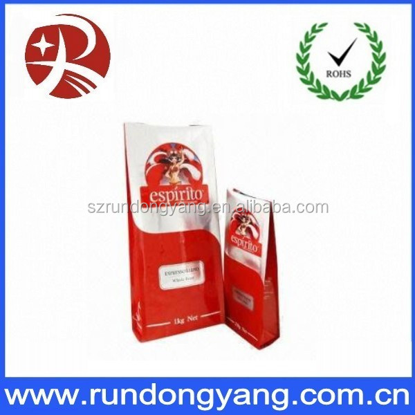 Top quality bottom side gusset coffee bag