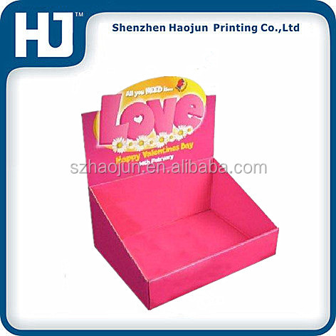 Paper Counter Top Display Glass display box for lollipop