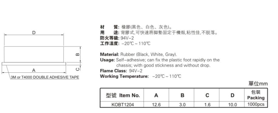kshの自己粘着ゴム足問屋・仕入れ・卸・卸売り