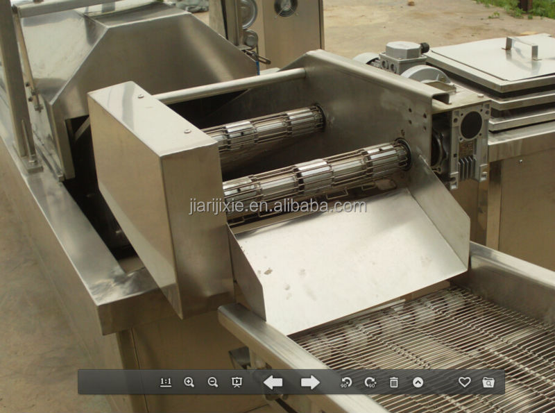 Meat continous frying machine