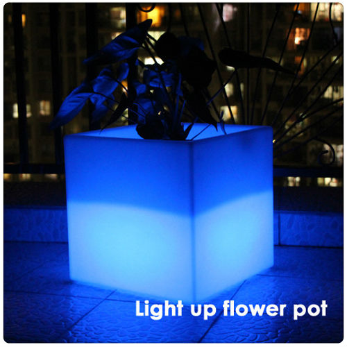 Ledの植木鉢/プラスチック製の植木鉢/led垂直庭園、 リモコンledライトフラワーポット、 屋外のプラスチック製の大きなledフラワーポット問屋・仕入れ・卸・卸売り