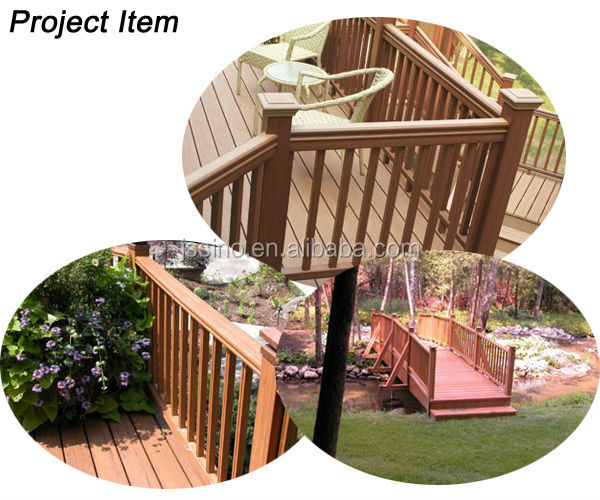 composite wpc handrail/fence bar