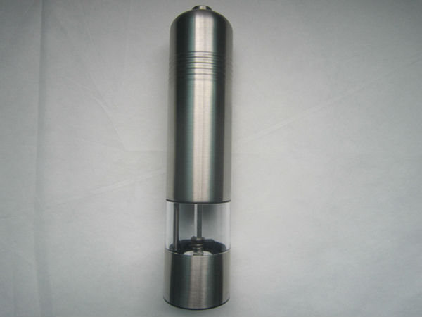 battery operated salt pepper grinder with s/s casing