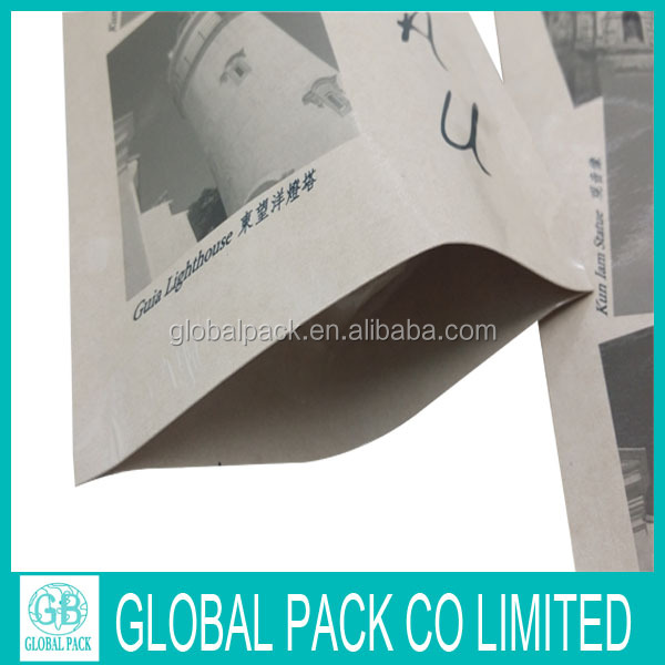 custom printed tea paper bag /stand up tea bag with zipper