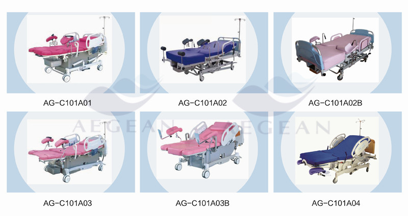 Ag-c201ace・isoは承認したステンレス製携帯用電気の婦人科のテーブル仕入れ・メーカー・工場