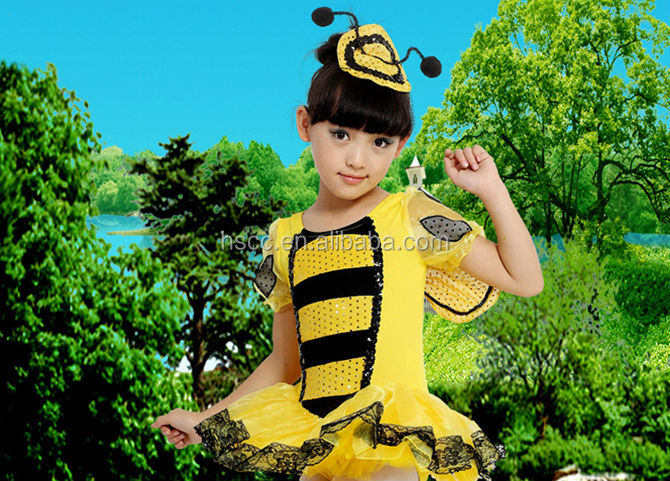 社交ダンス用ドレスプロの子供の女の子の子供の日中国美しいハチの衣装子供のパフォーマンスの摩耗問屋・仕入れ・卸・卸売り
