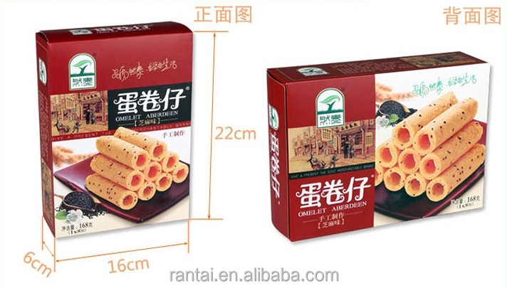 handmade egg roll biscuit with china origin