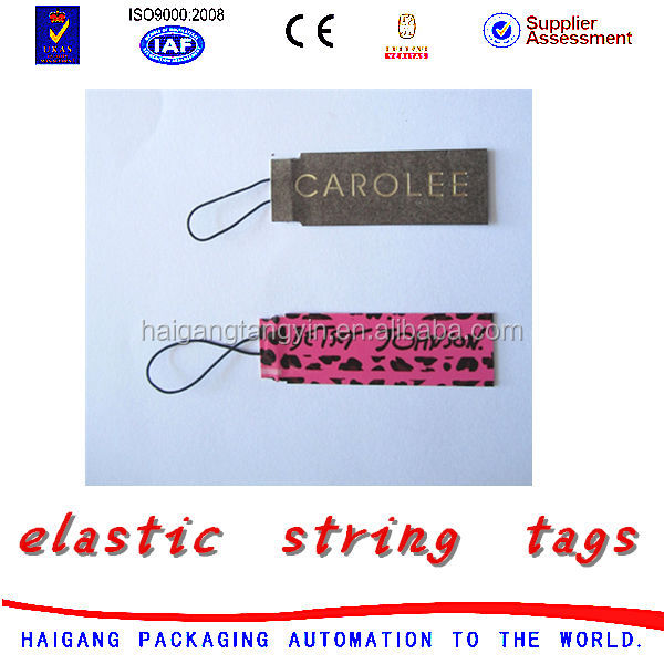 Custom Printed Mini Jewelry Tags,Elastic String Tags Buy Custom Made