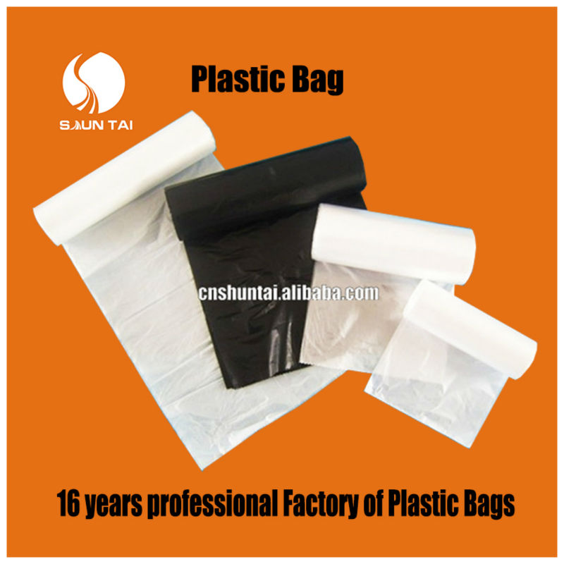 transparent household packaging plastic bags on roll