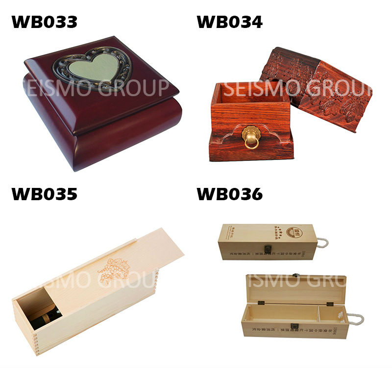 champagne wooden wine box