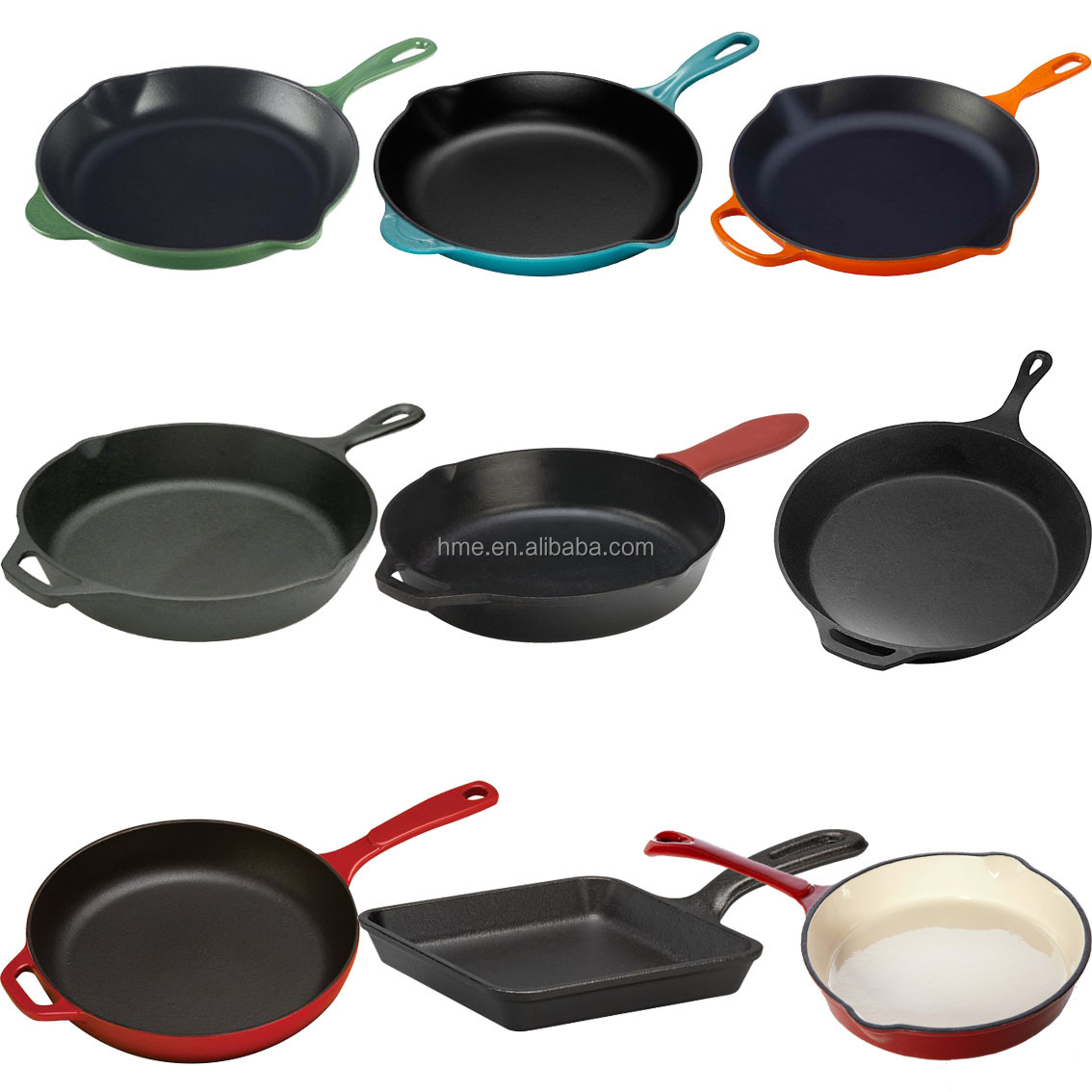 Ecofriendly Enamel Coating Castiron Skillet Buy Cast Iron Skillet
