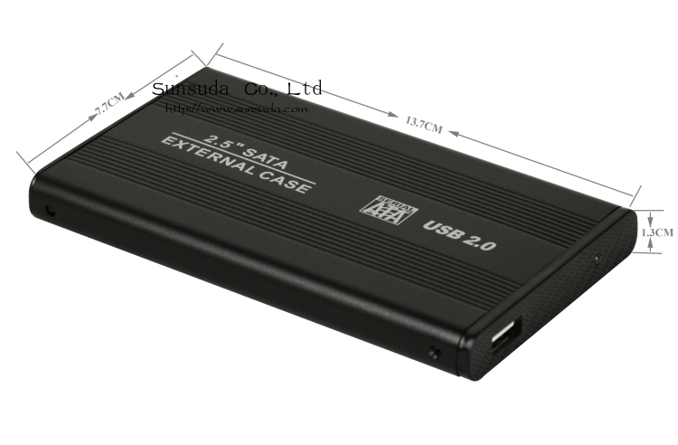 ポータブル2.5インチusb2.0　sata外付けストレージケース問屋・仕入れ・卸・卸売り