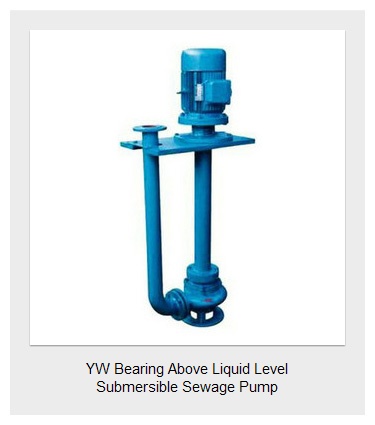 YW Bearing Above Liquid Level Submersible Sewage Pump