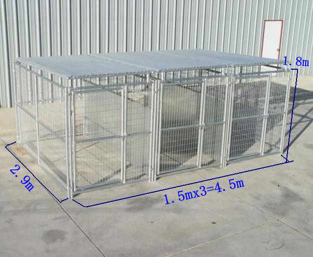 China Supplier Wholesale Animal Cages Fence Panels Dog Cages 3 Runs