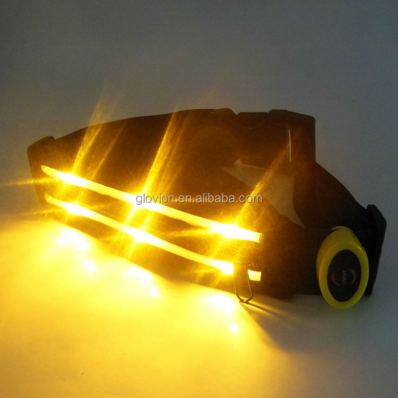 点滅スポーツベルトポーチ付きメスled屋外スポーツベルトポーチウエストバンド問屋・仕入れ・卸・卸売り