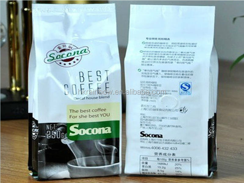 wonderful printing Matt OPP three siade seal tea bags with tear notch