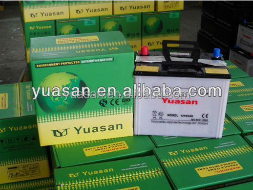 スーパーyuasan12v４５ahメンテナンスフリー鉛カルシウムバッテリーsmf46b24lカーバッテリー工場( ns60lmf)仕入れ・メーカー・工場