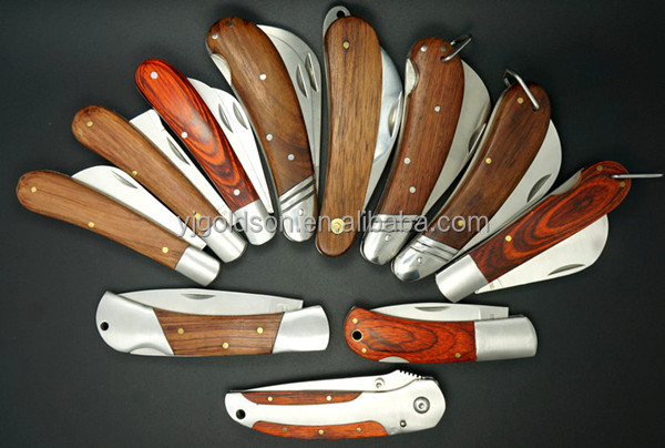 さまざまな種類のナイフの木製ハンドル問屋・仕入れ・卸・卸売り
