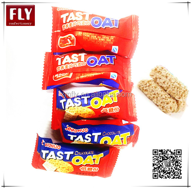 bulk customized crispy milk chocolate biscuits confectionery oat chocolate