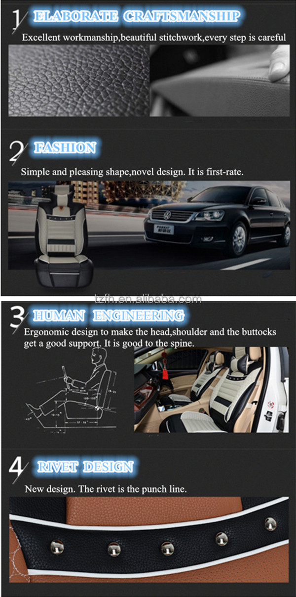 快適な2014年、 8個、 ユニバーサル、 簡単にきれい、 本革カーシートカバー問屋・仕入れ・卸・卸売り