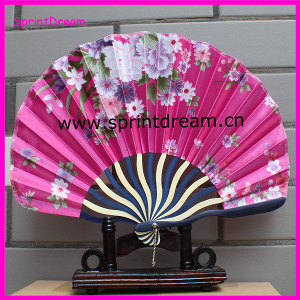 分類された色・花のデザインシルク中国ハンドファンファンファブリックファン問屋・仕入れ・卸・卸売り