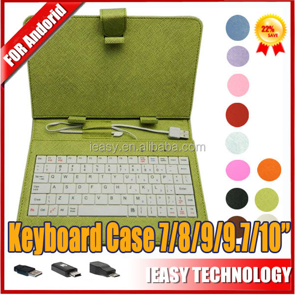 10インチのタブレットpcキーボード/10.1アンドロイドタブレットケース付きusbキーボード多くの言語問屋・仕入れ・卸・卸売り