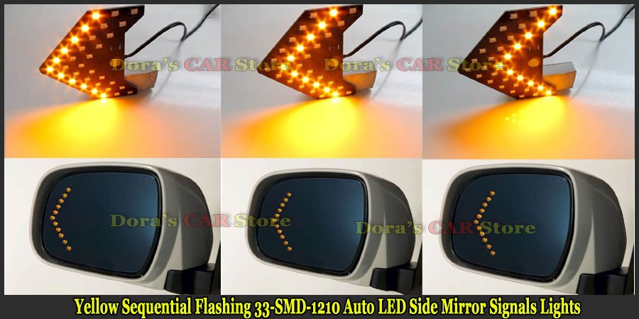 Yellow Sequential Flashing 33-SMD-1210-8