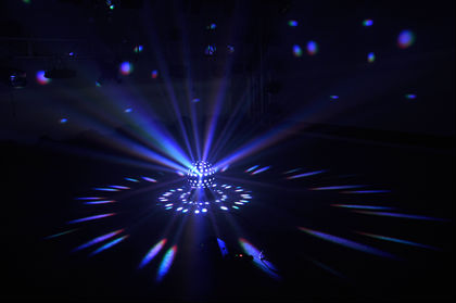 Moving-head disco mirror ball led effect lighting