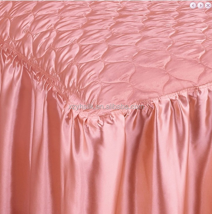4 Pcs Satin Bedspreads Set,Wholesale Buy Satin Bedspreads,Ruffled