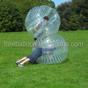 Custom inflatable bumper bubble football, loopy balls for commercial use