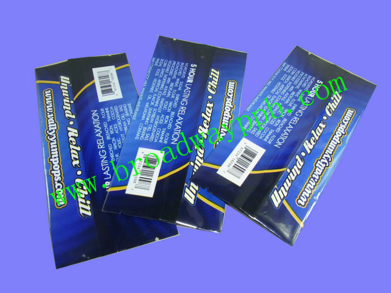 printing back middle seal candy foil lollipop bag