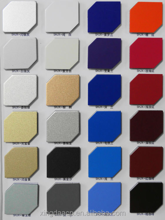 Champagne Silver Aluminium Composite Panel Alucobonds Acp China Baoyi Price Supplier Food