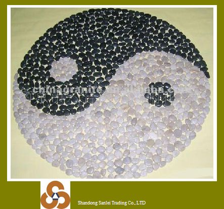 pebbles with mesh