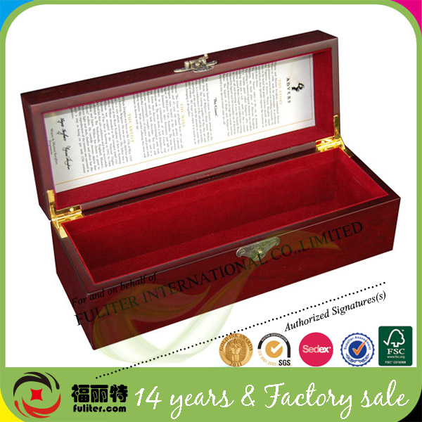 Single Bottle Wooden Wine Or Champagne Box