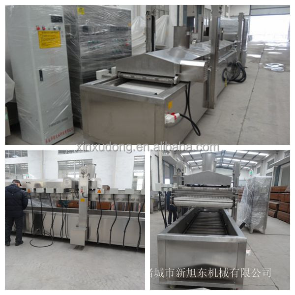 chicken snack process frying production line