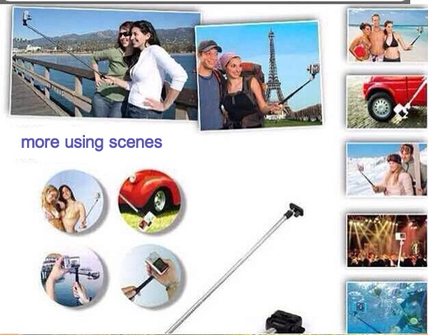 ブルートゥースselfieスティックがシャッターを構築のための普遍的な携帯電話問屋・仕入れ・卸・卸売り