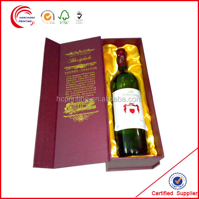 Round tube wine gift box for red wine wholesale,China SHHC price